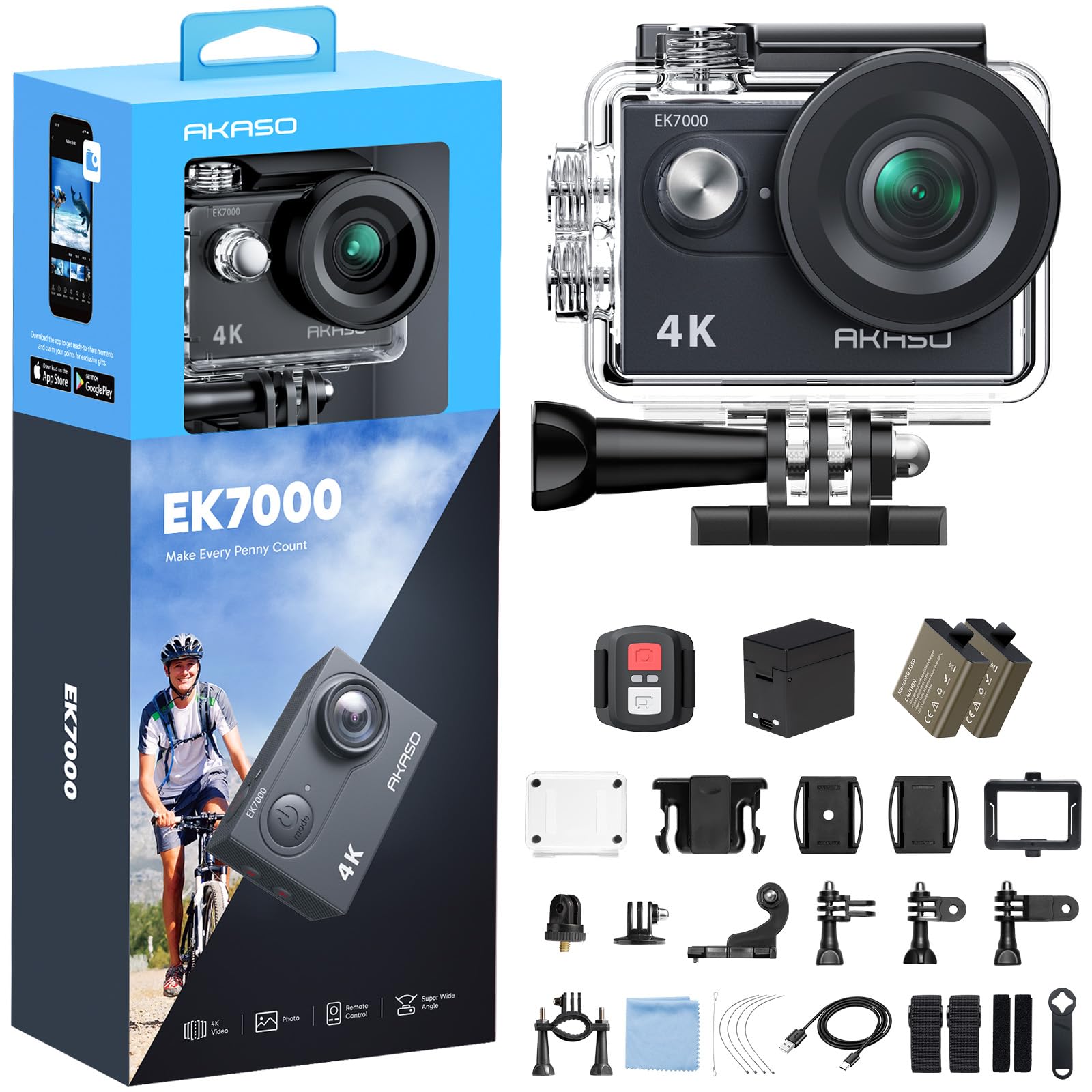 akaso-ek7000-actioncam-4k-20mp-blau-mit-2-akkus-wifi image 6