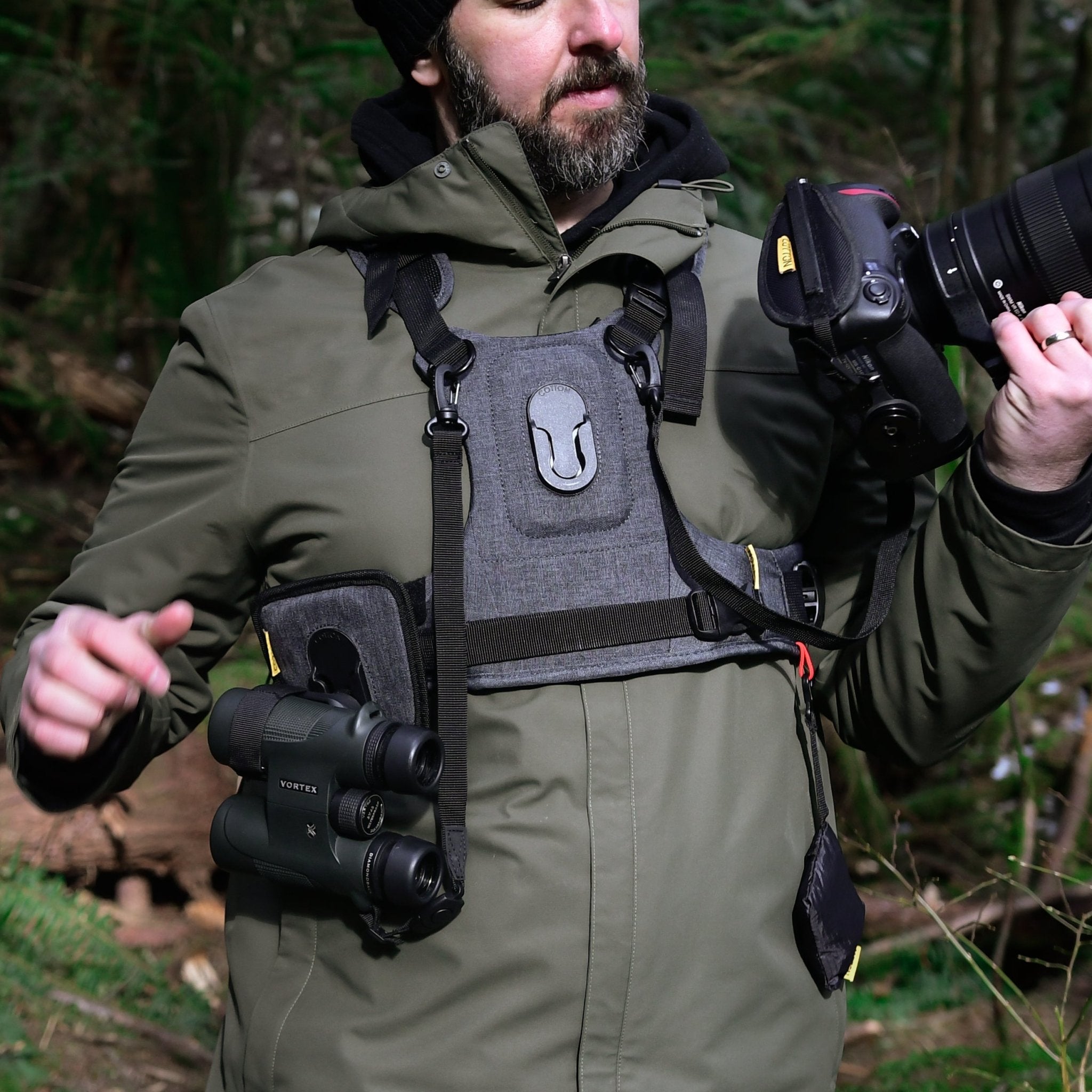 cotton-carrier-g3-harness-fernglas-kamera-gurt-grau image 7