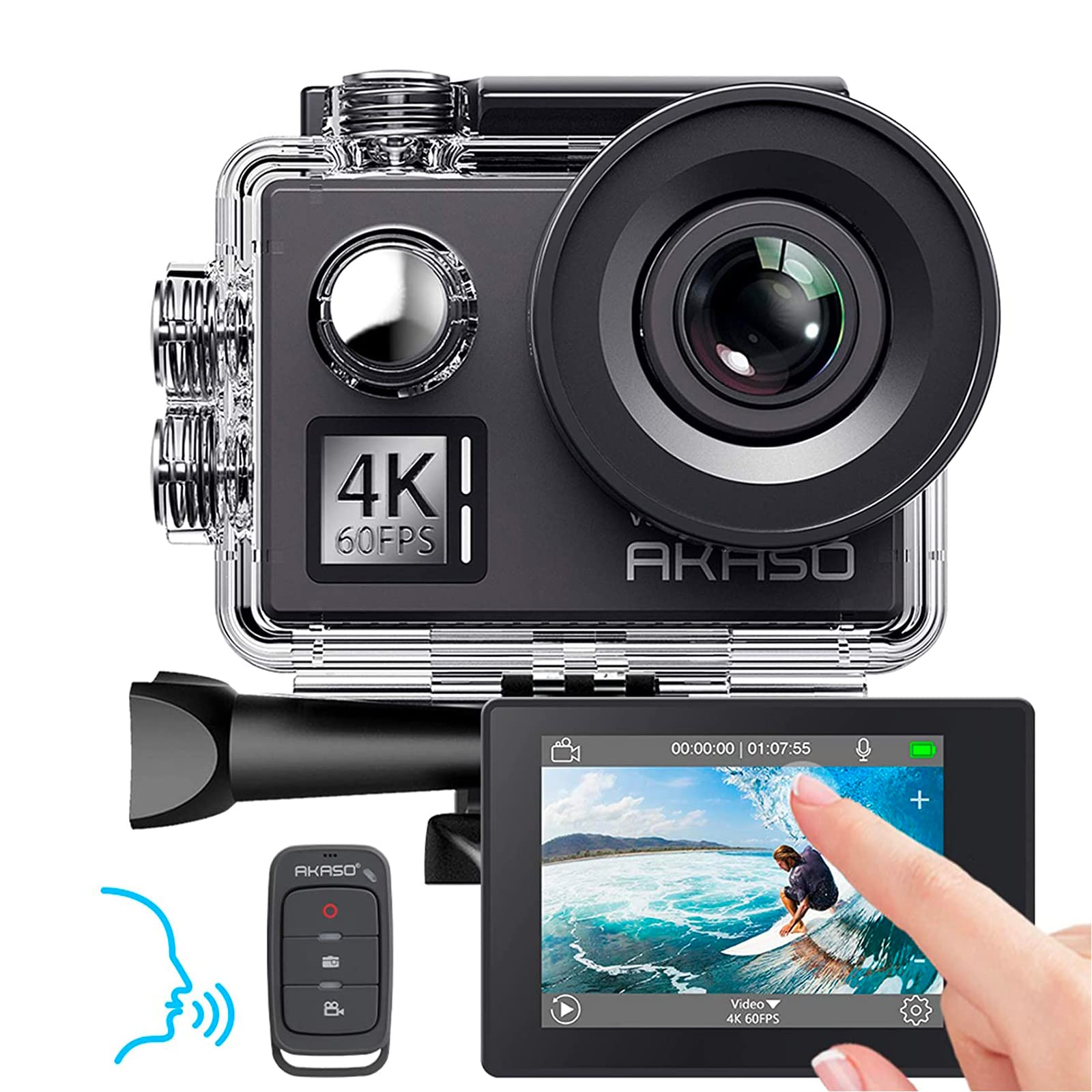 akaso-v50-elite-actioncam-4k60-mit-64gb-wasserdicht-40m image 2