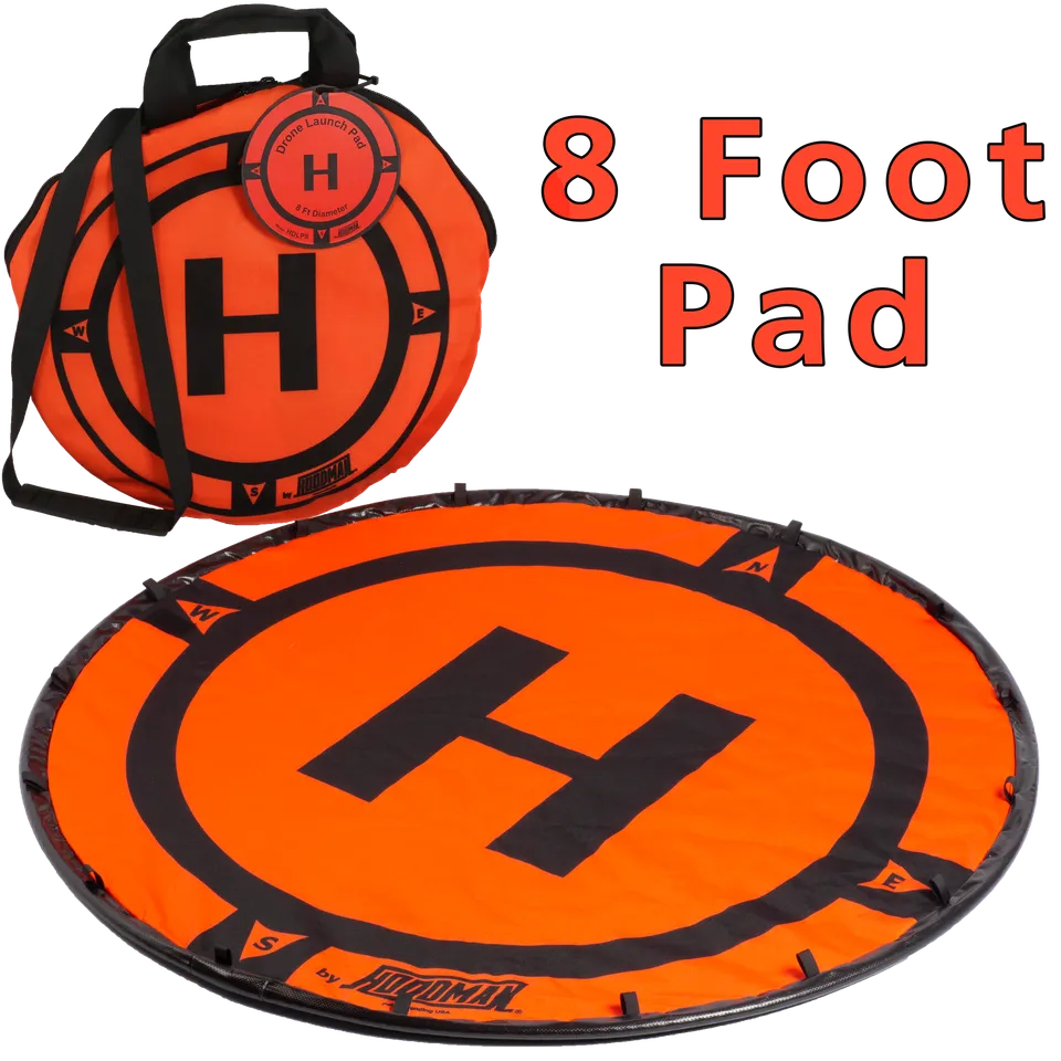 hoodman-drone-landing-pads-hdlp8-landepad-8-ft-orange image 1