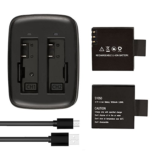 akaso-v50-elite-akku-2x-1050mah-mit-usb-ladeger-t image 6