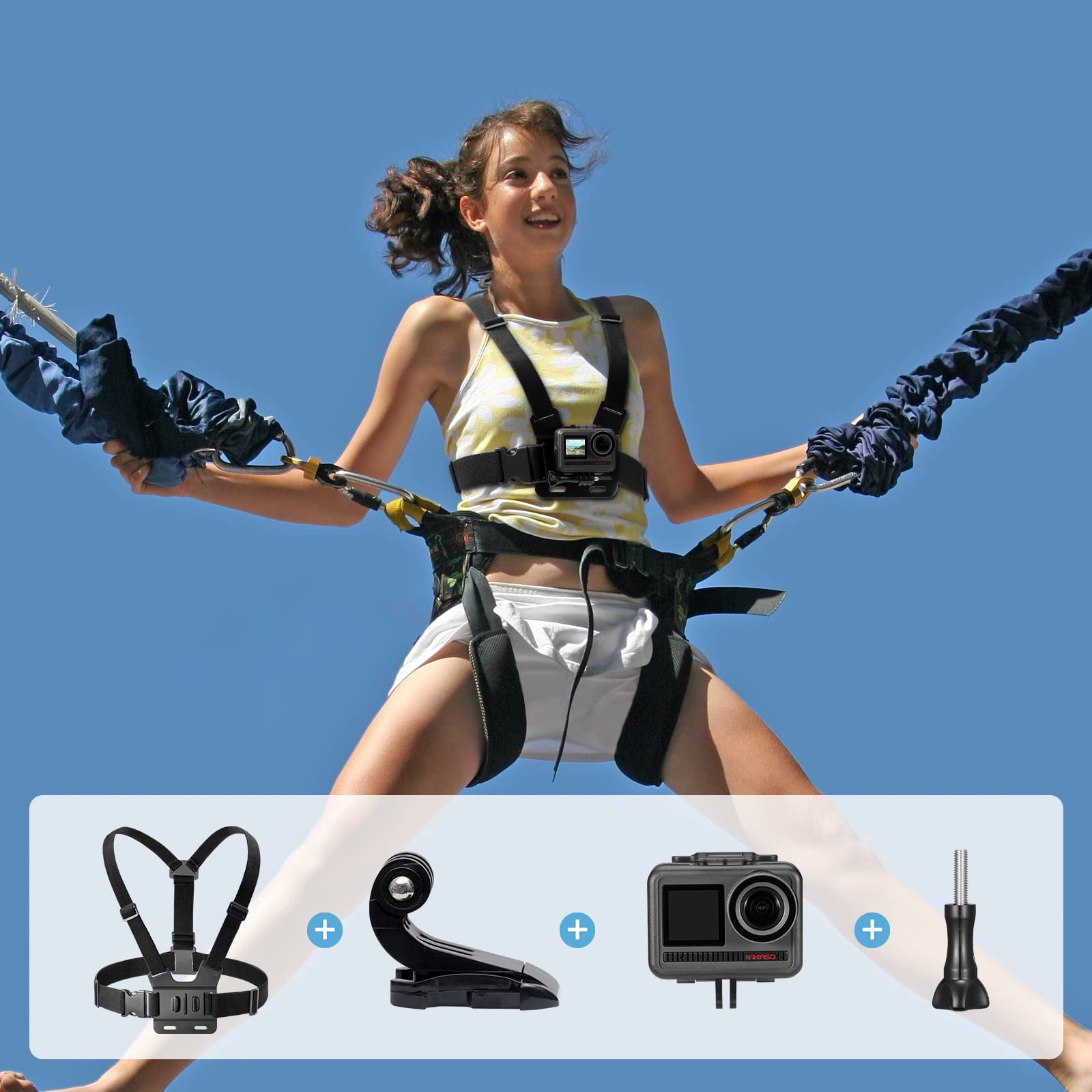 akaso-brave-series-action-cam-bungee-kit-halterung image 2
