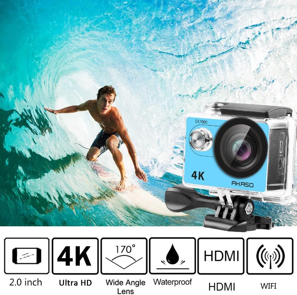 akaso-ek7000-4k-actionkamera-wasserdicht-blau image 2