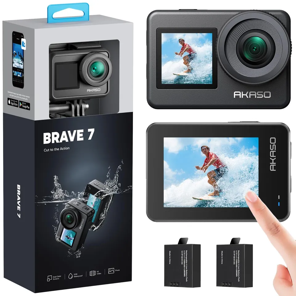 akaso-brave-7-actioncam-4k-20mp-dual-display-ipx8 image 1