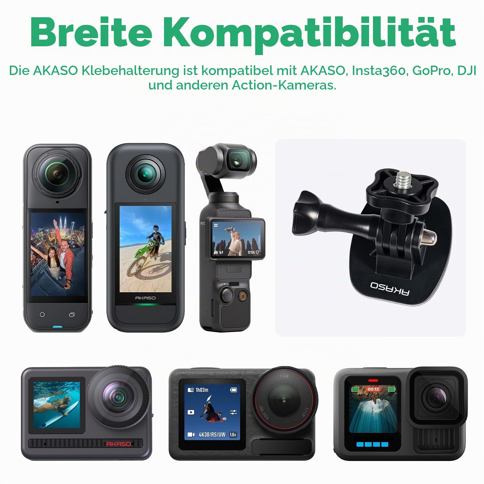 akaso-brave-series-helm-klebehalterung-actioncam-set image 4