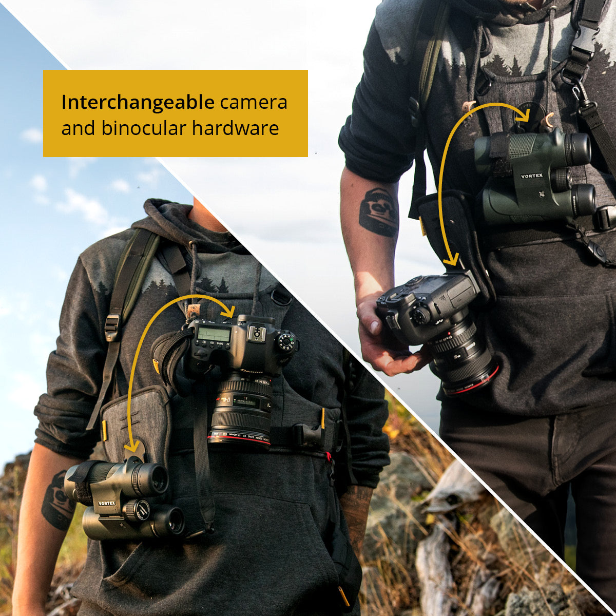 cotton-carrier-g3-harness-fernglas-kamera-gurt-grau image 2