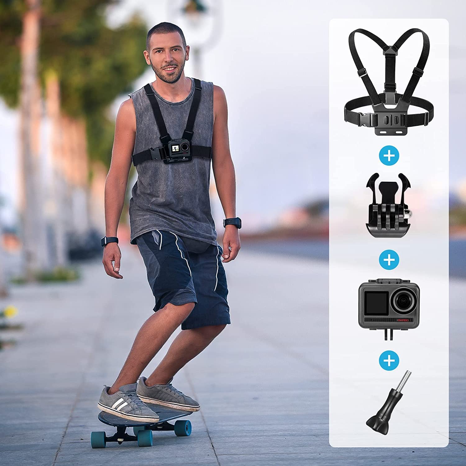 akaso-brave-series-skateboard-halterung-actioncam-zubeh-r image 5
