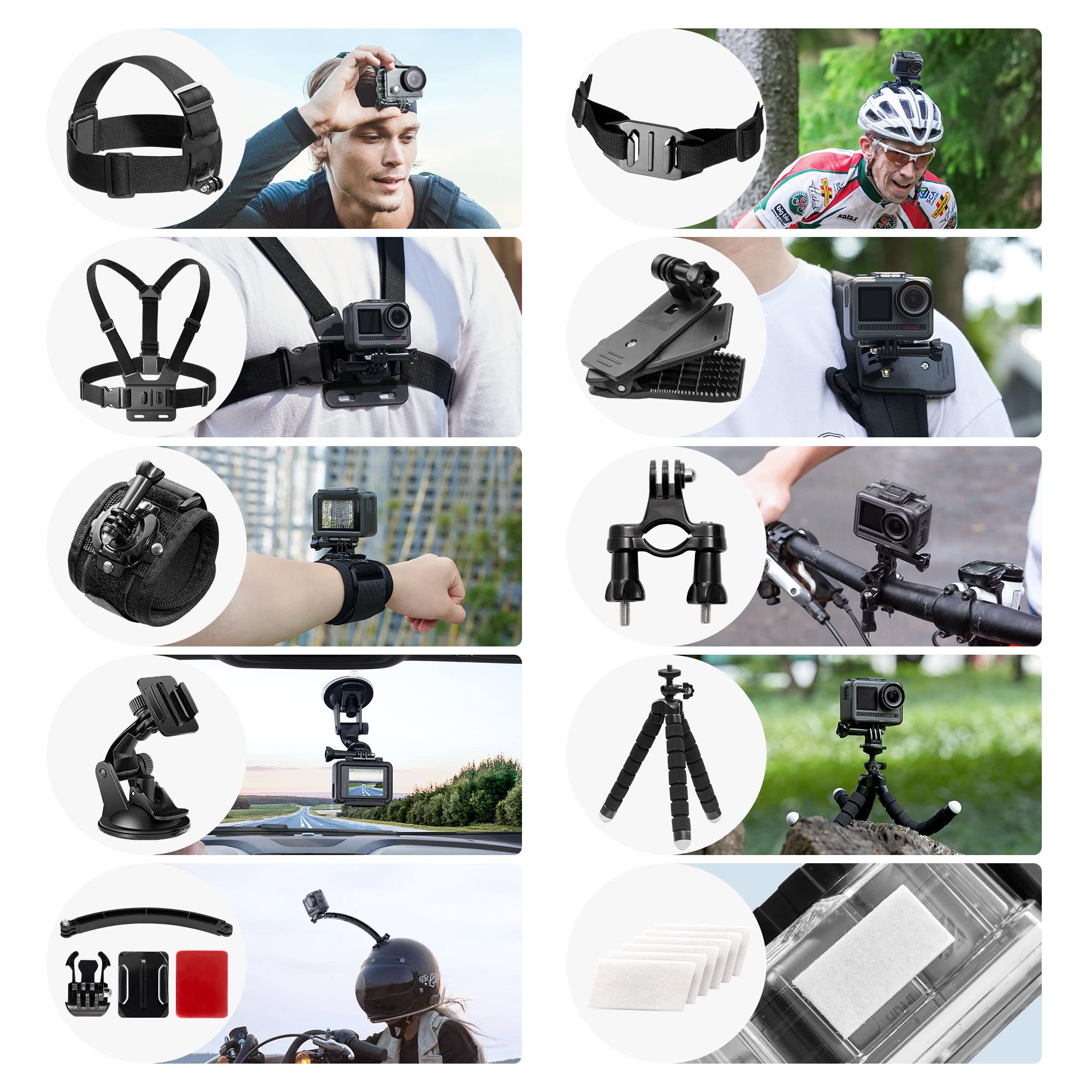 akaso-brave-60-in-1-actioncam-zubeh-rset-mit-tasche image 3
