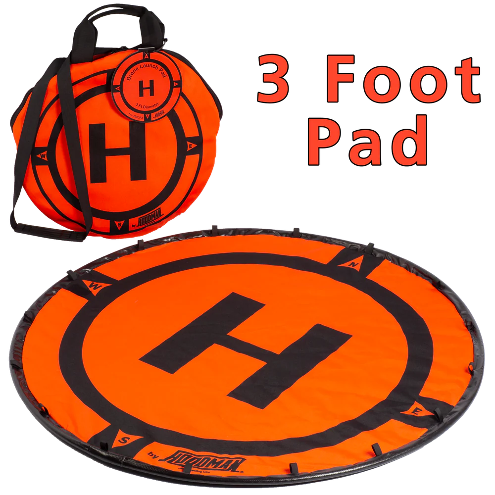 hoodman-drone-landing-pads-hdlp3-landepad-3-ft-orange image 1