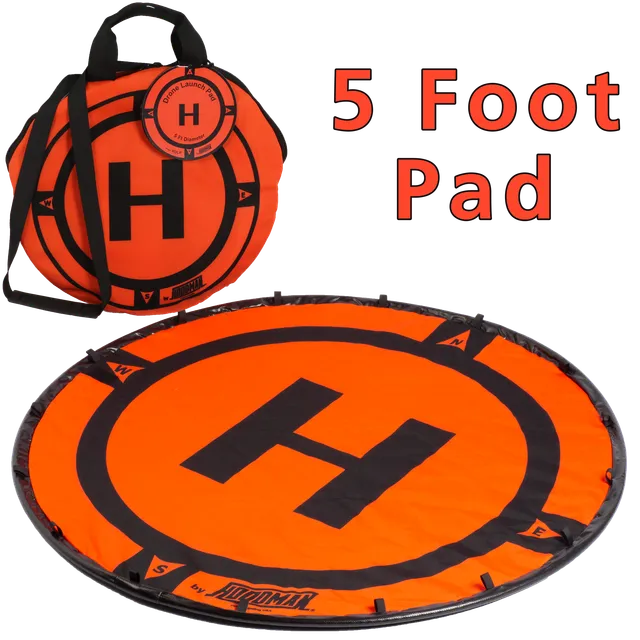hoodman-hdlp-drohnen-landeplatz-5-ft-orange-beschwert image 1