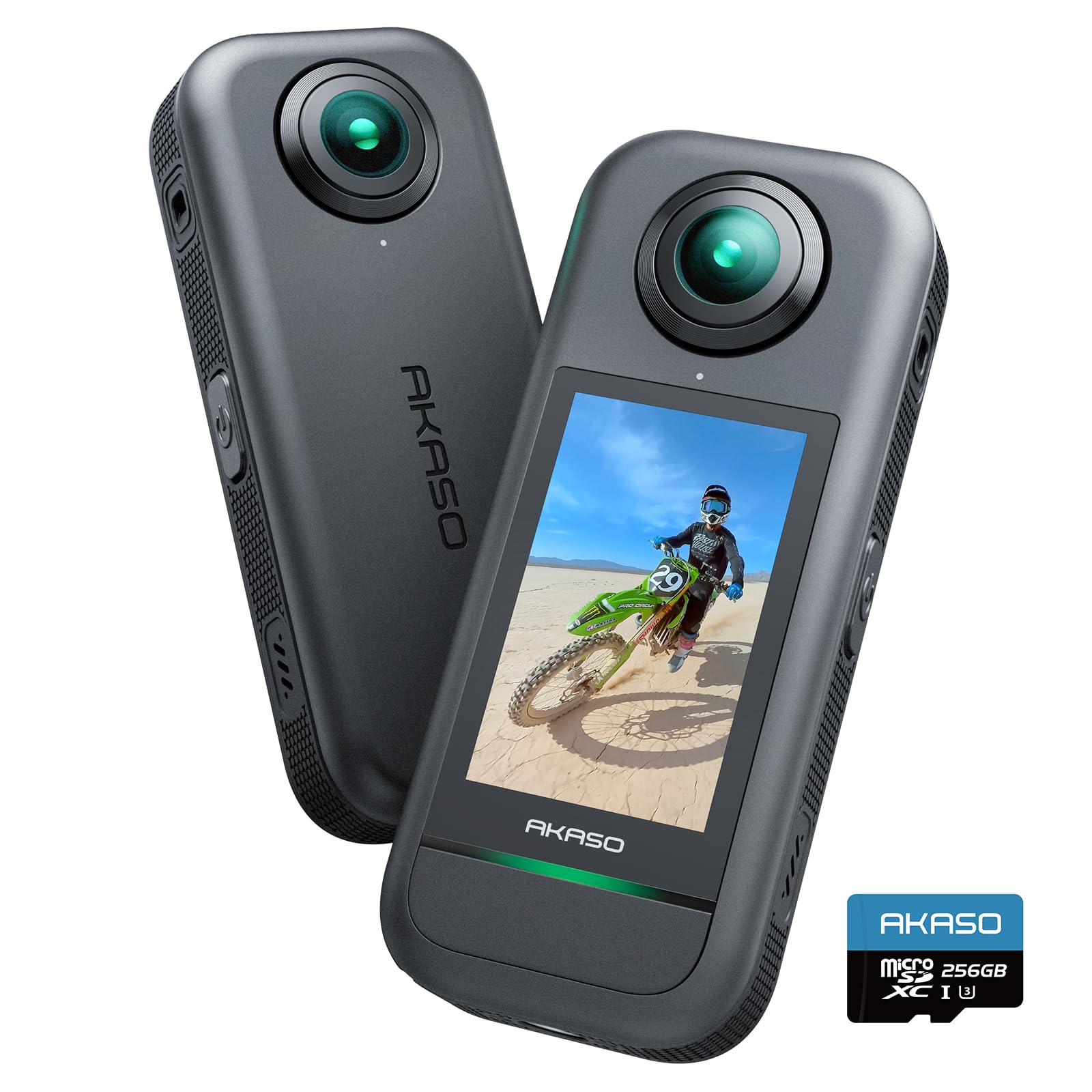 akaso-360-actionkamera-5-7k-72mp-mit-256gb-karte image 1