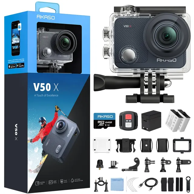 akaso-v50x-actionkamera-4k-mit-64gb-speicherkarte image 1