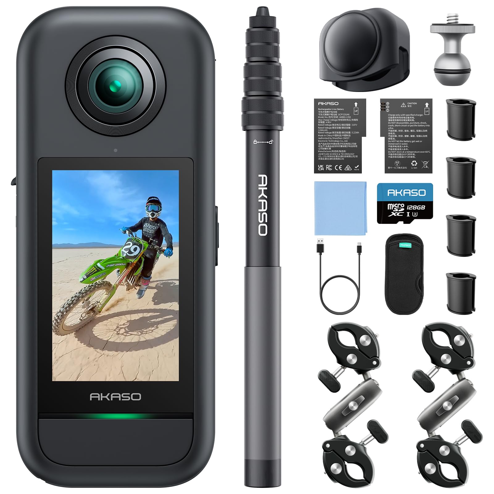 akaso-mini-360-actionkamera-motorrad-set-128gb-5-7k image 1