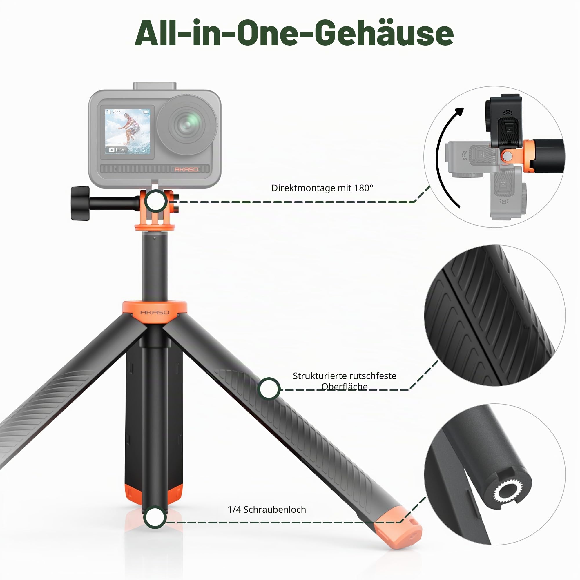 akaso-brave-series-selfie-stick-schwimmstab-3-in-1-61-cm image 3