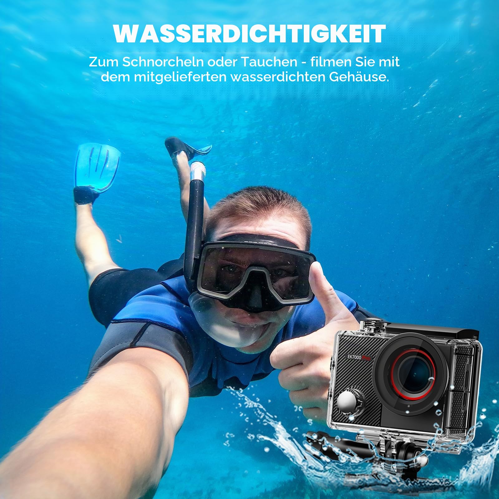 akaso-ek7000-action-cam-4k-128gb-unterwasserkamera-40m image 3