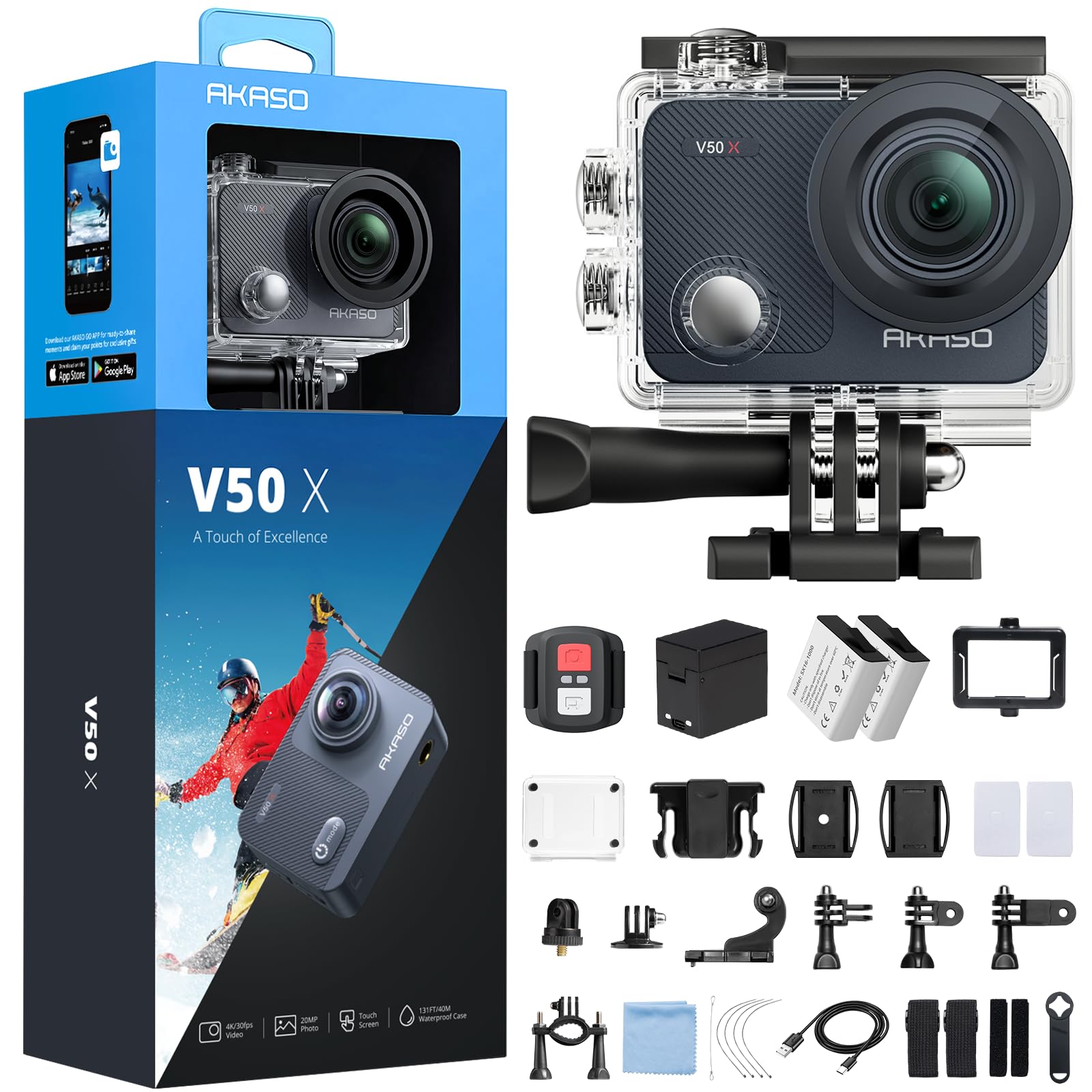 akaso-v50-series-v50x-actioncam-4k-20mp-touch image 1