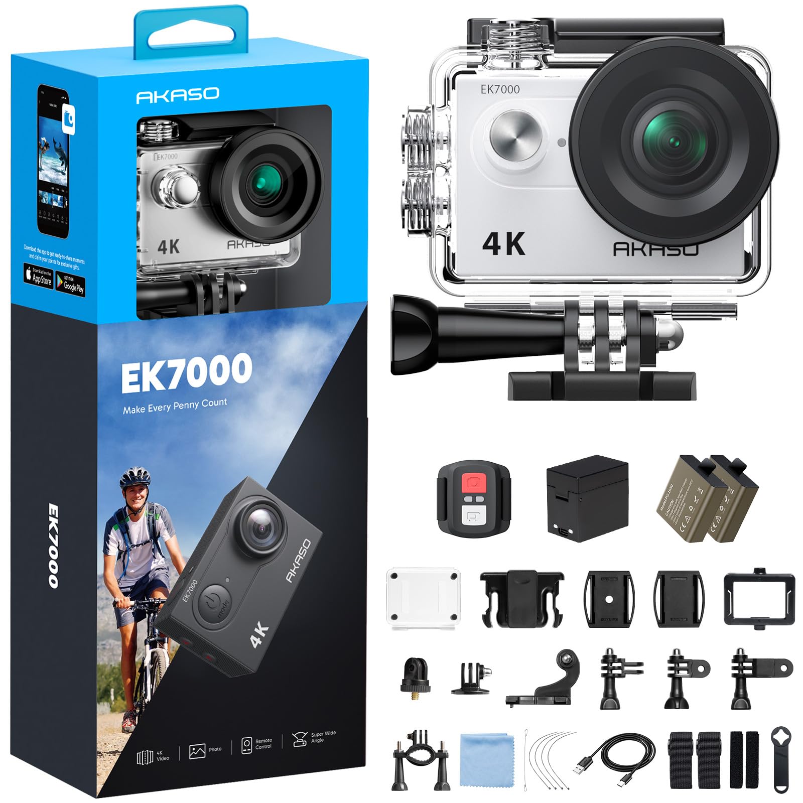 akaso-ek7000-actioncam-4k-20mp-blau-mit-2-akkus-wifi image 7